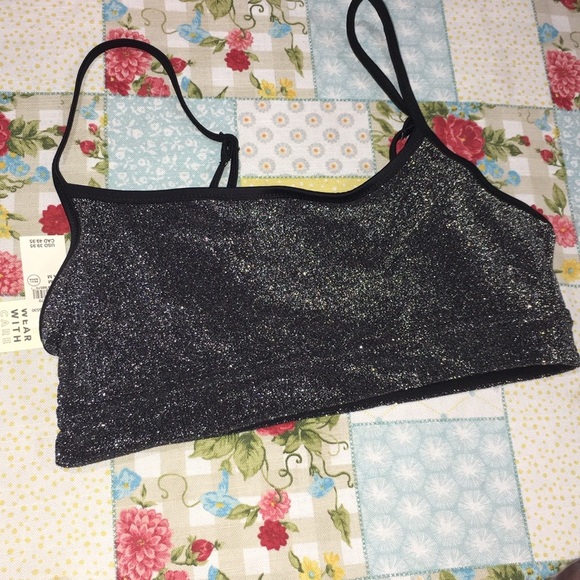 NWT aerie shine bralette scoop stretch swim top bikini sports - Picture 4 of 15
